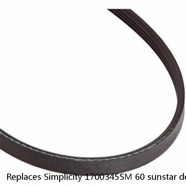 Replaces Simplicity 1700345SM 60 sunstar deck belt 822390 TORO 124AA 