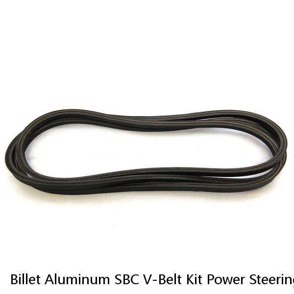 Billet Aluminum SBC V-Belt Kit Power Steering 283 327 350 400 Chevy Small Block