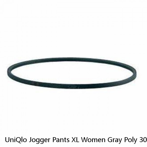 UniQlo Jogger Pants XL Women Gray Poly 30” Inseam Pockets NWOT YGI F0-490